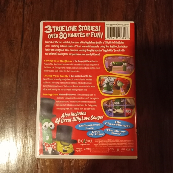 VEGGIE TALES Silly Little Thing Called Love on DVD - Picture 2 of 2